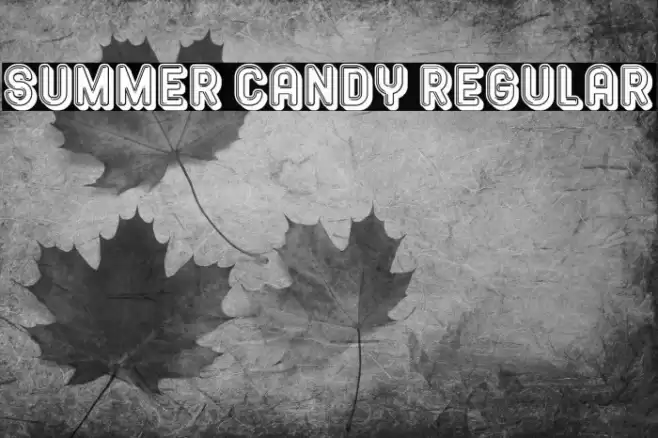 Summer Candy Regular Fonte examples