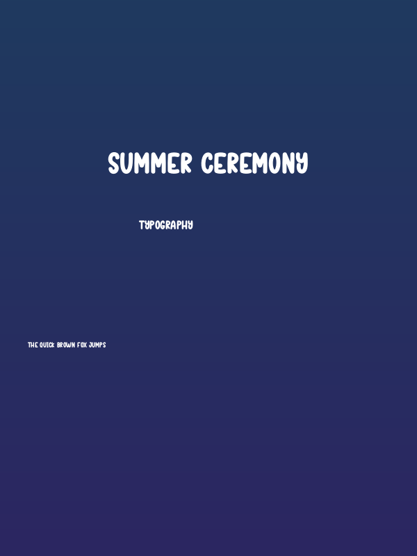 Summer Ceremony Poster