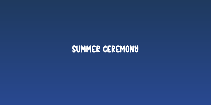 Summer Ceremony Social Header