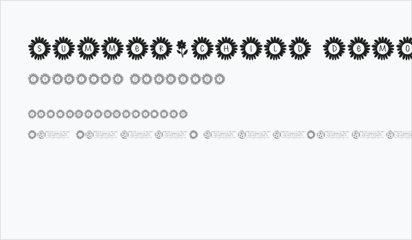 Summer*Child Demo Business Card