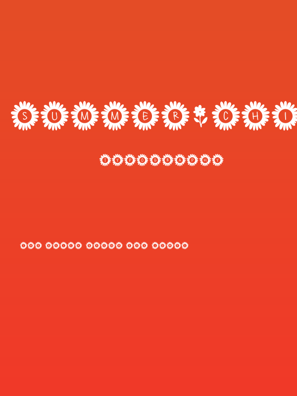 Summer*Child Demo Poster