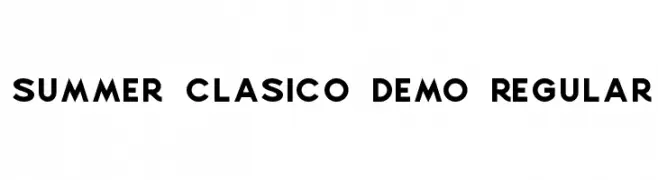 Summer Clasico DEMO Regular  Frei Schriftart Herunterladen