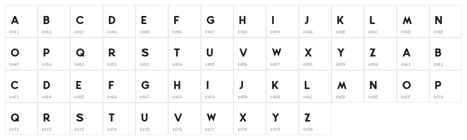 Summer Clasico DEMO Regular Character Map