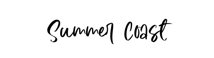 Summer Coast  フリーフォントのダウンロード