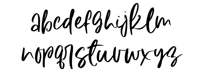 Summer Coast Font LOWERCASE