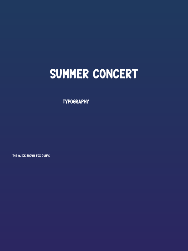 Summer Concert Poster