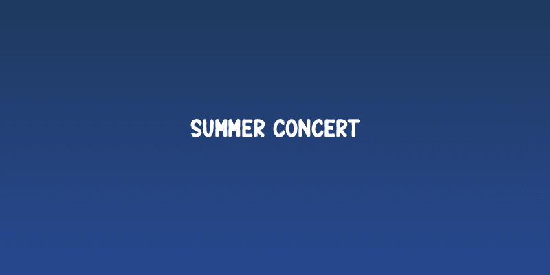 Summer Concert Social Header