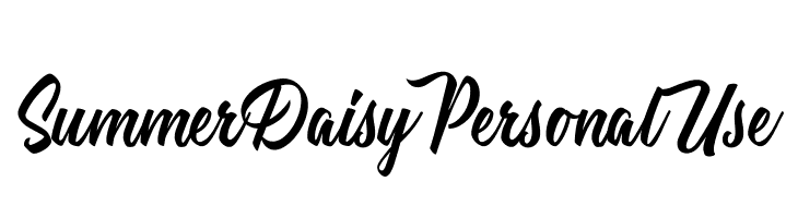 Summer Daisy Personal Use  Скачать бесплатные шрифты