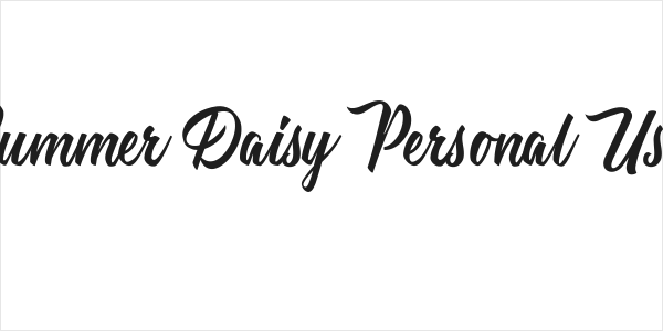 Summer Daisy Personal Use Logo