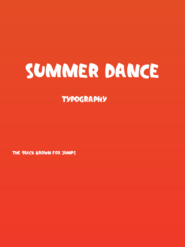 Summer Dance Poster