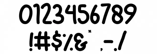 Summer Days Regular Font OTHER CHARS