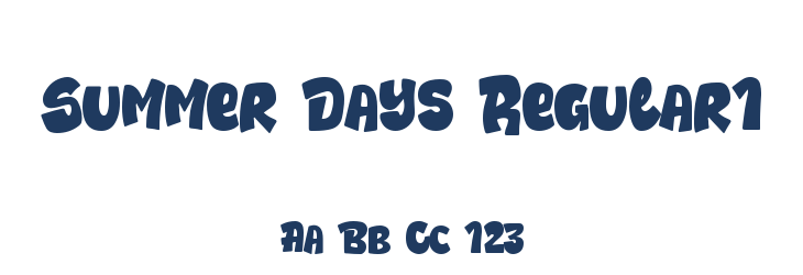 Summer Days Regular1 Font Preview