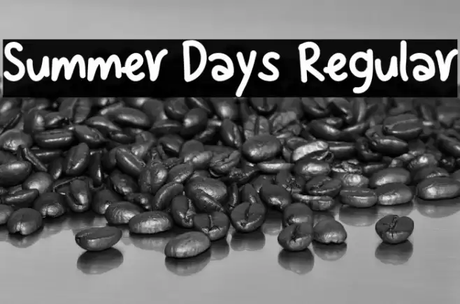 Summer Days Regular Font examples