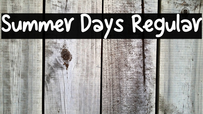 Summer Days Regular Example 2