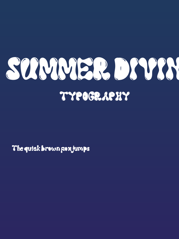 Summer Diving Poster