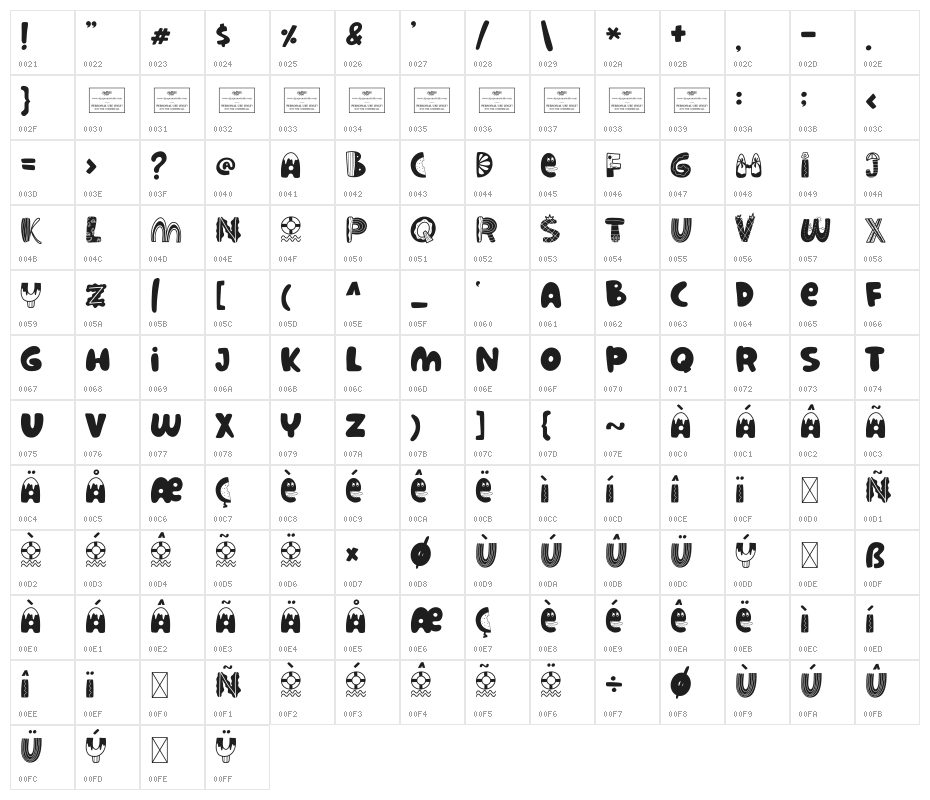 Summer Festival Character Map