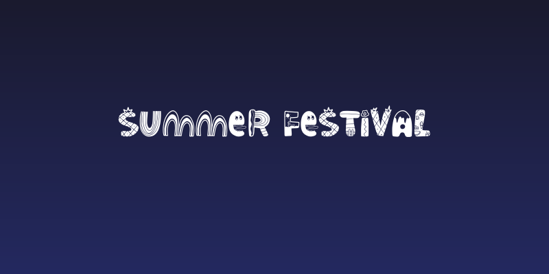 Summer Festival Social Header
