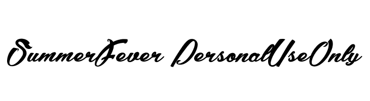 Summer Fever_PersonalUseOnly  font caratteri gratis