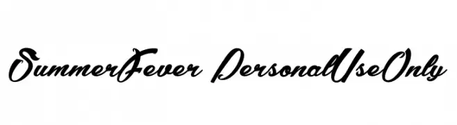 Summer Fever_PersonalUseOnly  لخطوط تنزيل
