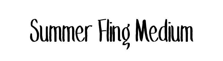 Summer Fling Medium  Скачать бесплатные шрифты