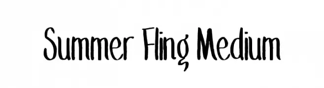 Summer Fling Medium  नि: शुल्क फ़ॉन्ट्स डाउनलोड