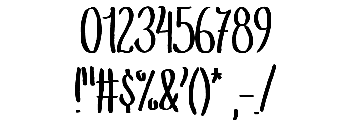 Summer Fling Medium Font OTHER CHARS
