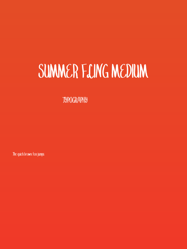 Summer Fling Medium Poster