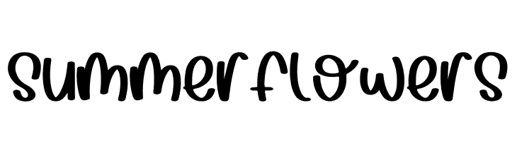 Summer Flowers  フリーフォントのダウンロード