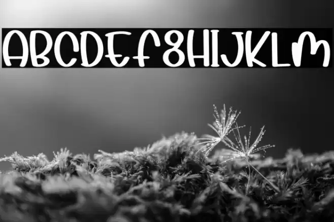 Summer Flowers Font examples