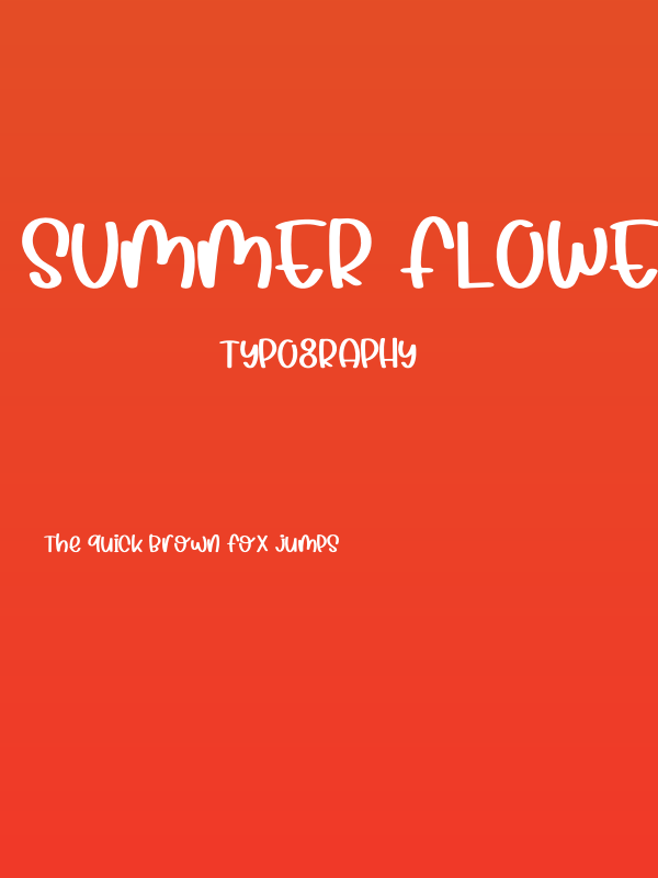 Summer Flowers Poster