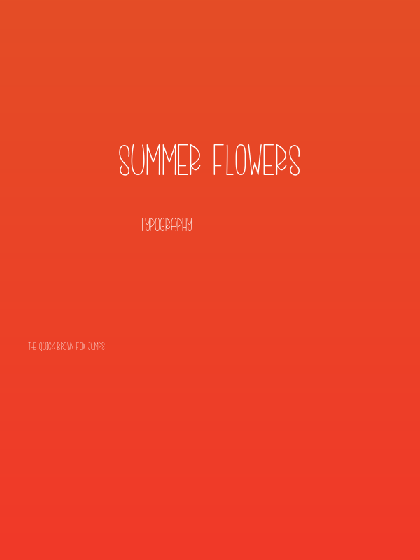 Summer Flowers Poster