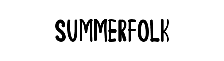 Summer Folk  フリーフォントのダウンロード