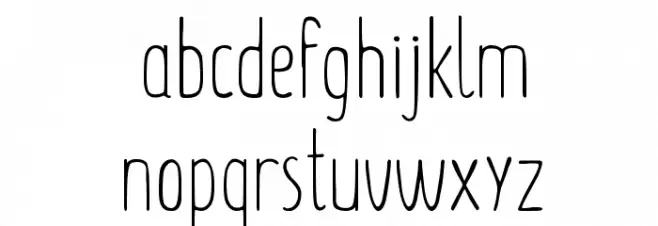 Summer Font Light フォント 小文字