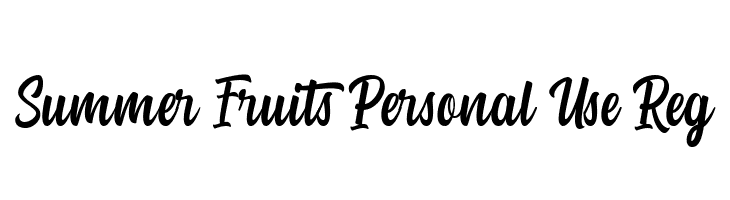 Summer Fruits Personal Use Reg  les polices de caractères gratuit tlcharger