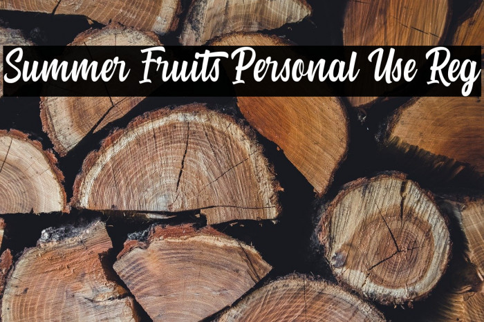 Summer Fruits Personal Use Reg Example 2