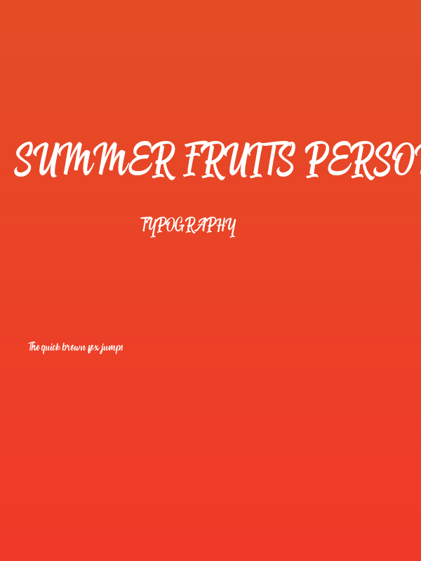 Summer Fruits Personal Use Reg Poster