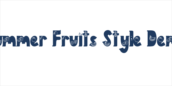 Summer Fruits Style Demo Logo