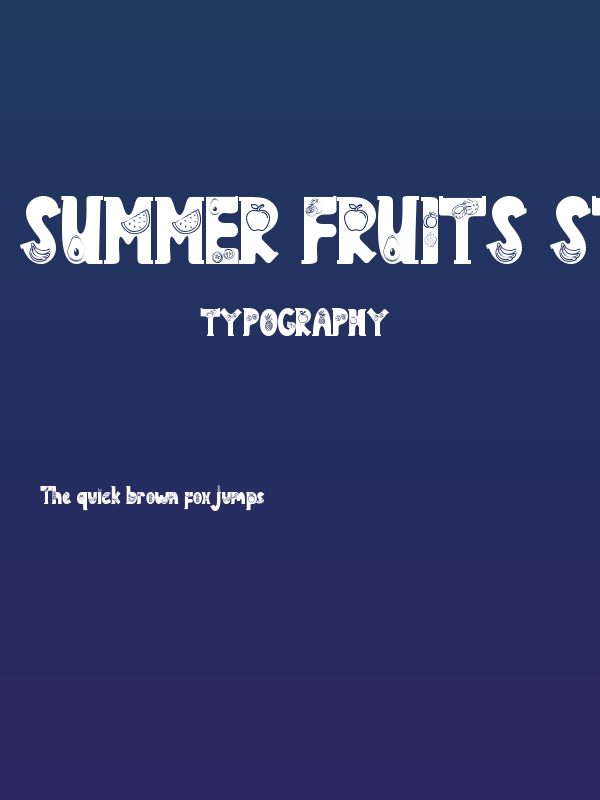 Summer Fruits Style Demo Poster