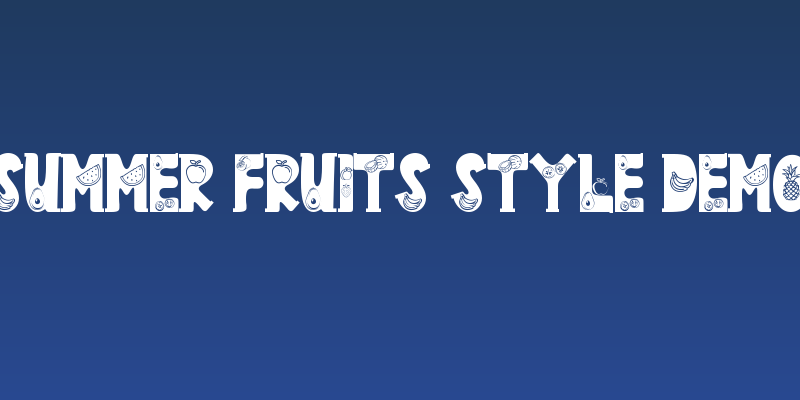 Summer Fruits Style Demo Social Header