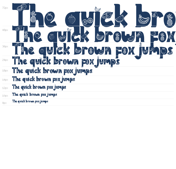 Summer Fruits Style Demo Waterfall