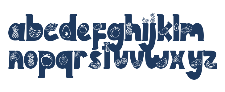Summer Fruits Style Demo Lowercase