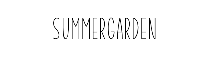 Summer Garden  Free Fonts Download
