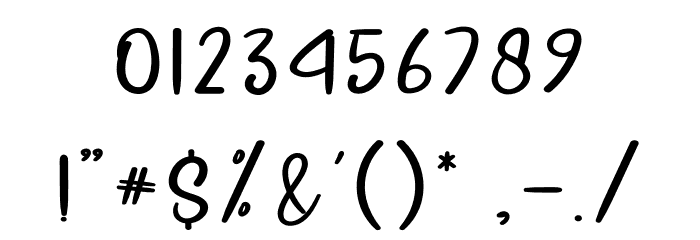 Summer Girl Font OTHER CHARS