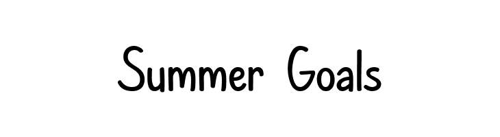 Summer Goals  les polices de caractères gratuit tlcharger