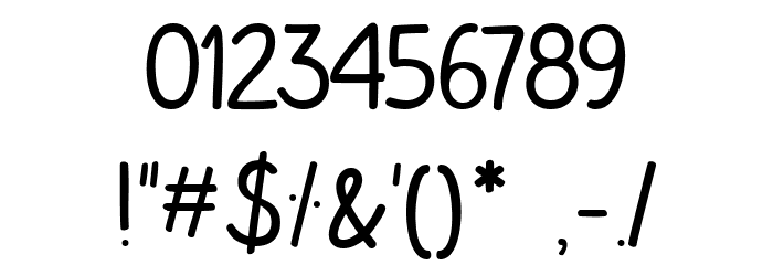 Summer Goals Font OTHER CHARS
