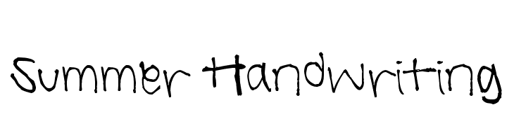 Summer Handwriting 