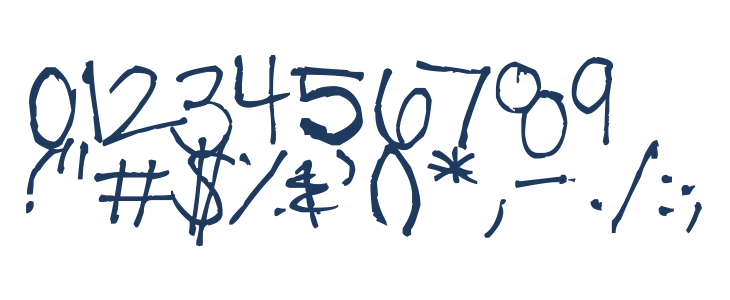 Summer Handwriting Other Characters