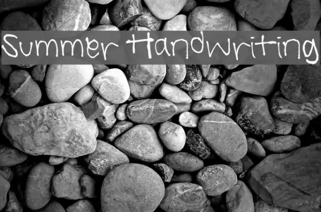 Summer Handwriting Font examples