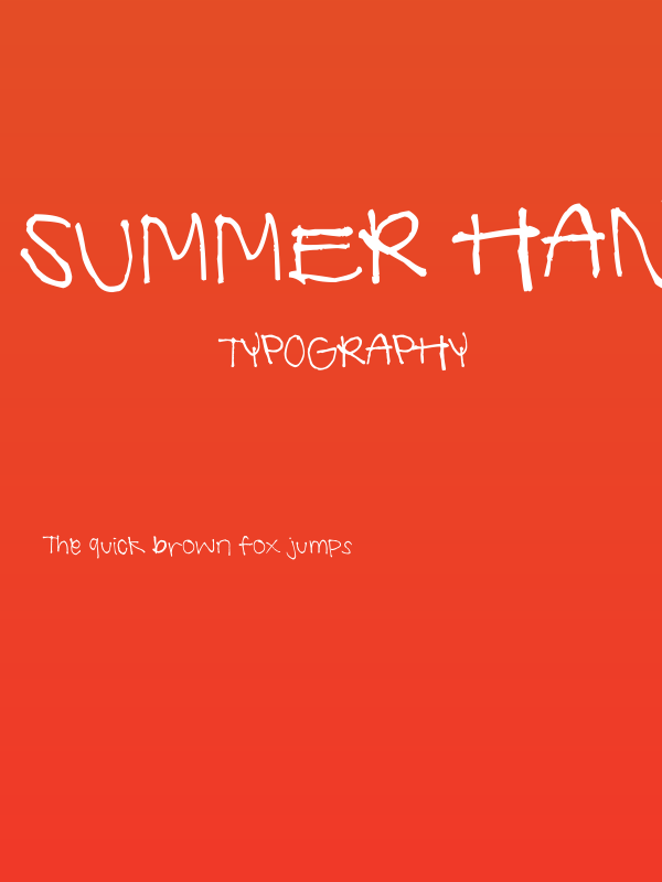 Summer Handwriting Poster