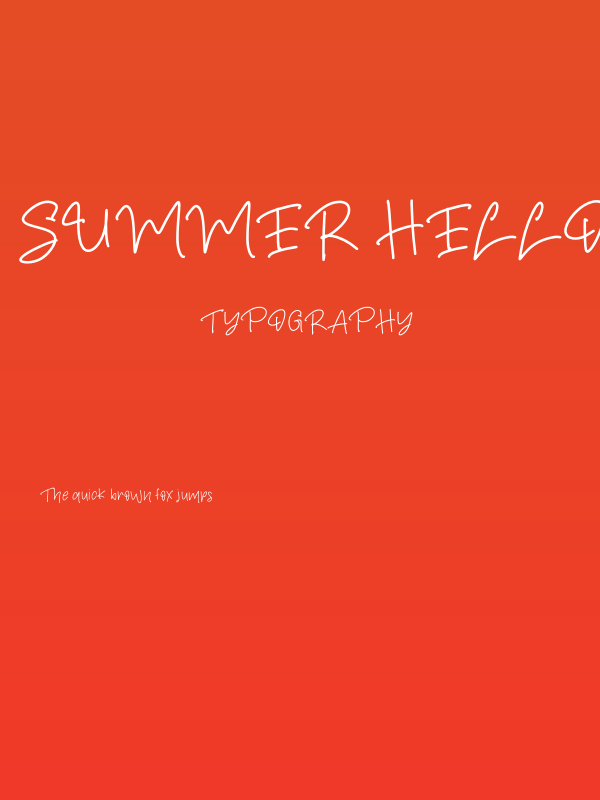 Summer Hellow Regular Poster